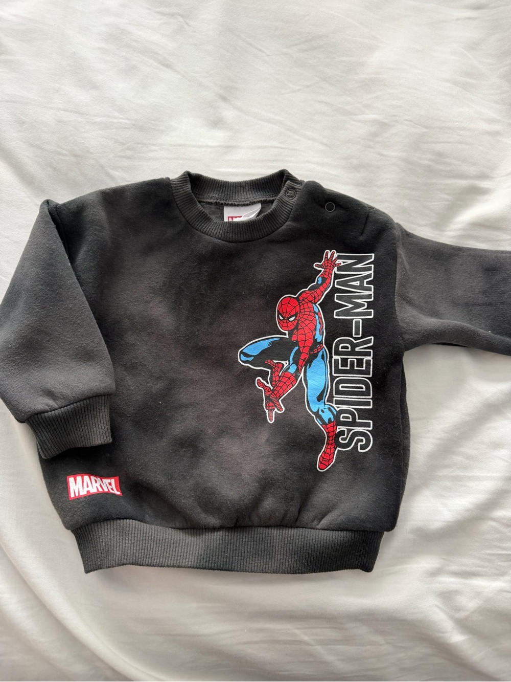 Marvel Spider-Man Graphic Black Crewneck Sweater